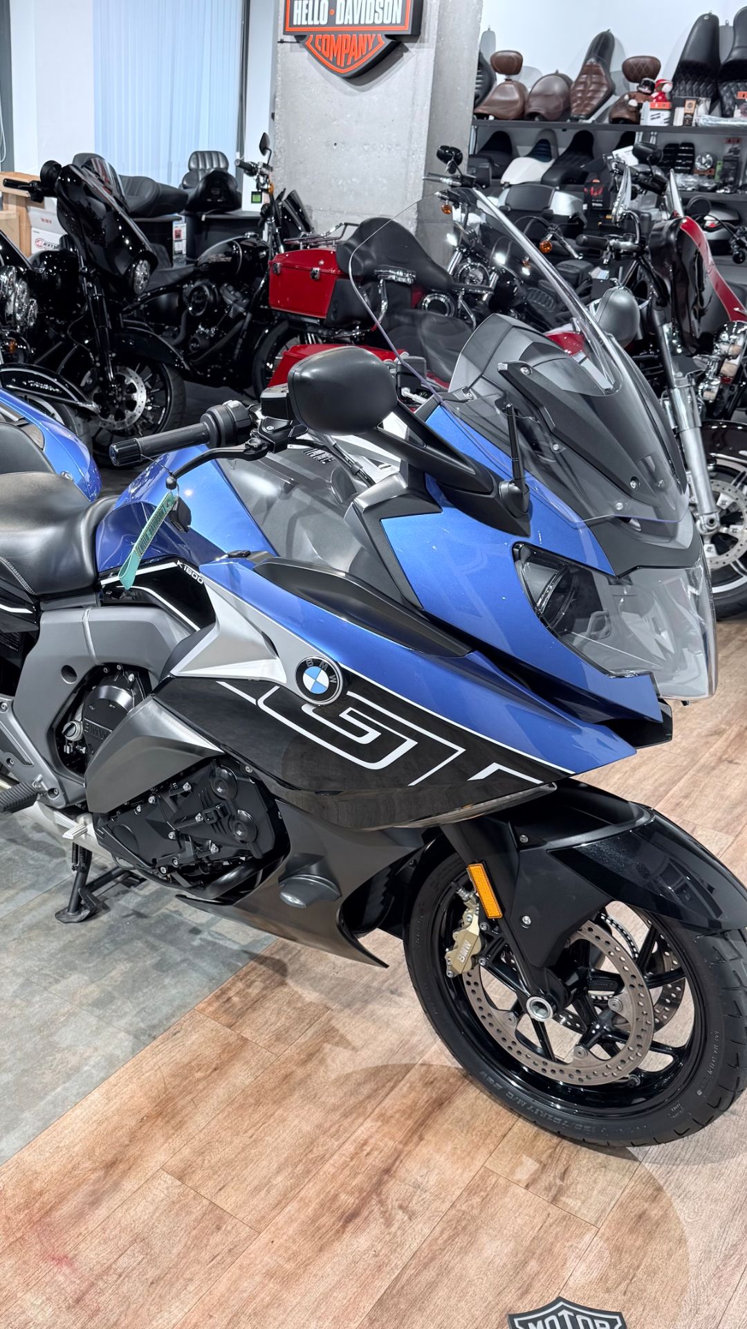 2017 BMW K1600GT Lupine Blue Black Storm 42K VIN WB100541