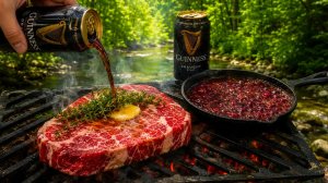 Стейк в тёмном пиве с вишнёвым соусом: вкуснее?