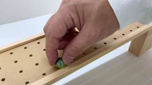 Трек для шариков ASMR: волнообразный склон HABA и рельсы Marble Pack Rail, кейс Mario Handbook of Bl