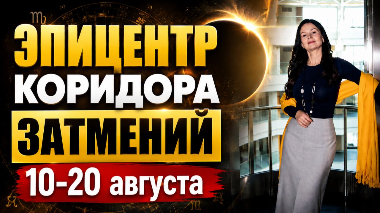 СРЕДИННАЯ ТОЧКА ЗАТМЕНИЙ: ПЕРЕЛОМНЫЙ МОМЕНТ| Прогноз 10–20 августа | Астролог Елена Негрей
