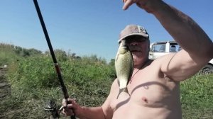Обещал рыбки получите, слово сдержал но было трудно, пришлось раздеться