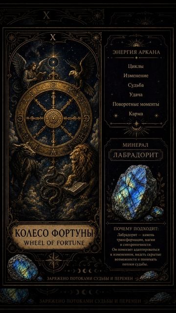 Аркан колесо фортуны-лабрадорит
