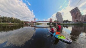 Прогулка на сапборде по реке Серебрянка в г. Пушкино