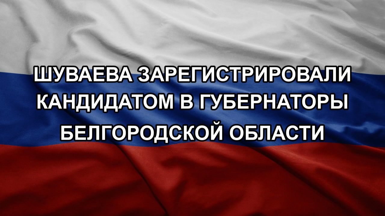 Шуваева зарегистрировали кандидатом в губернаторы Белгородской области