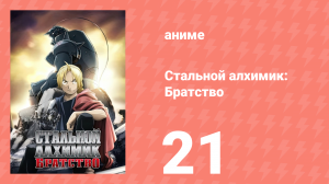 Стальной алхимик: Братство 21 серия «Действия дурака» (аниме-сериал, 2009)