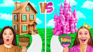Домики Одного Цвета Челлендж # Бедная vs Богатая vs Ультра Богатая от