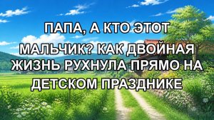 ПАПА, А КТО ЭТОТ МАЛЬЧИК? КАК ДВОЙНАЯ ЖИЗНЬ РУХНУЛА ПРЯМО НА ДЕТСКОМ ПРАЗДНИКЕ