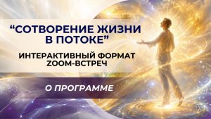 Сотворение жизни в потоке. О программе