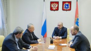 Рабочая встреча Вячеслава Федорищева и Леонида Симановского