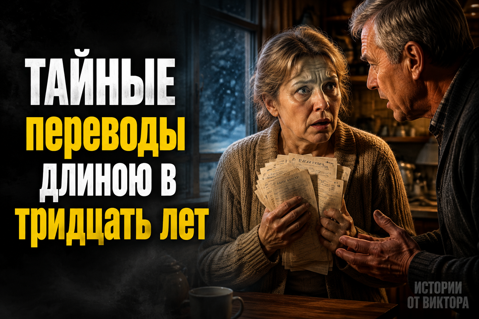 Тридцать лет муж переводил деньги неизвестной женщине