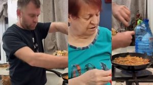 Самвел Адамян/Мама сидит г0л0дает! Решил поесть за двоих! Макарошки на ночь!