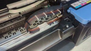 Canon G2416 плохо печатает, не печатает черный цвет, промывка головок, заправка системы, убираем воз