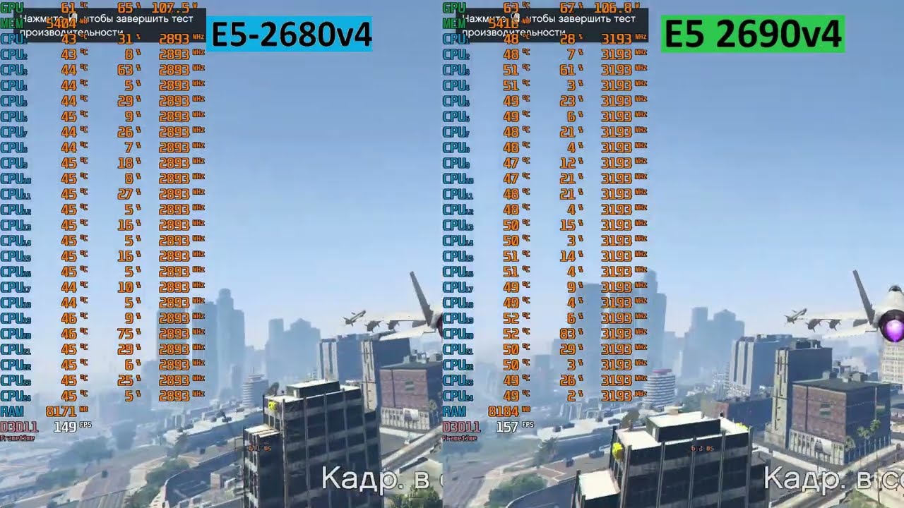 E5 2680v4 Vs E5 2690v4  с RTX 3060