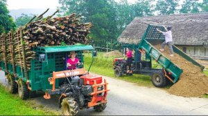 Использую грузовики для перевозки песка на продажу. Везу древесину на склад. Серия 127. Се