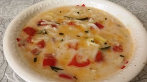 Сливочный суп с курицей