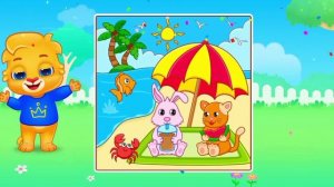 Детский развивающий мультфильм, пазлы, головоломка