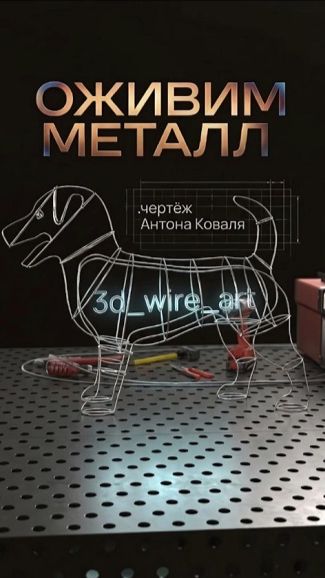 Джек-Рассел (3d_wire_art)