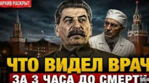 ПОСЛЕДНИЙ ВРАЧ СТАЛИНА ЧТО ОН УВИДЕЛ ПЕРЕД СМЕРТЬЮ