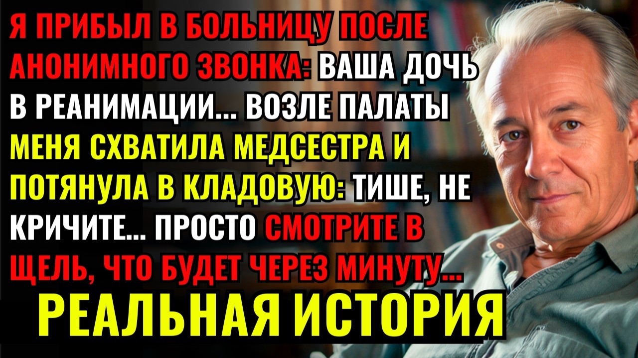 Я прибыл навестить дочь В БОЛЬНИЦЕ. Возле палаты МЕНЯ СХВАТИЛА медсестра: ТИШЕ! смотрите в щель...