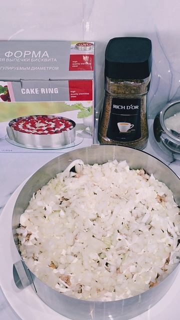 Очень вкусный тортик с горбушей!😄🙌😋#настяготовит #горбуша #мимоза #nastikae