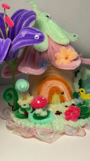 Милый домик из синельной проволоки 💖