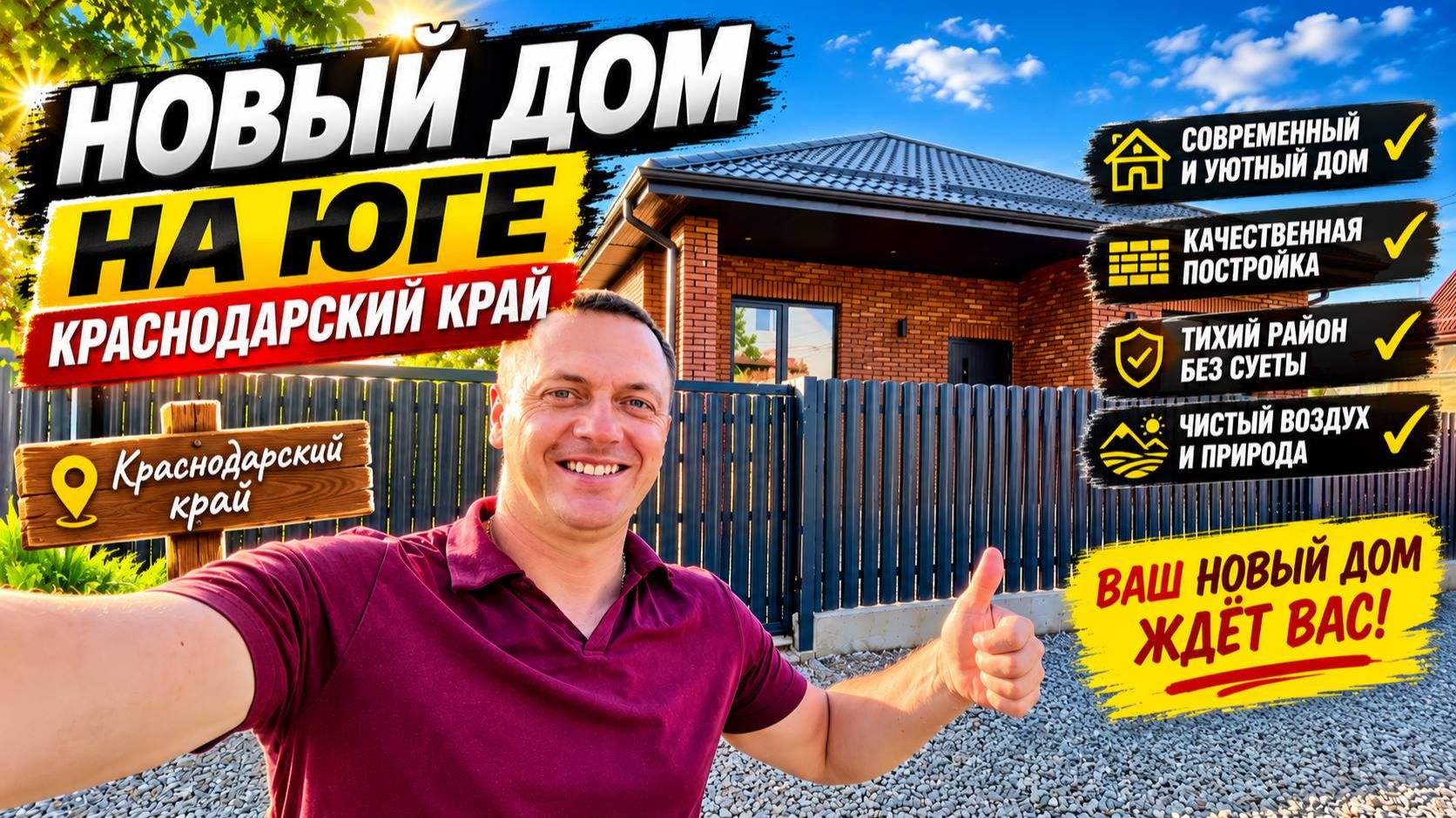 Новый дом на Юге продается !