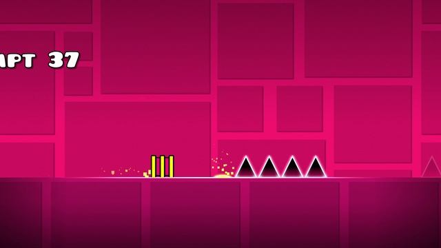 играю в геометридеш и прохужу уровень из прошлой части
