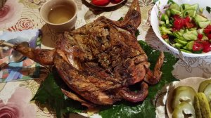 Цельная курочка на мангале по быстрому – наш частый ужин ))