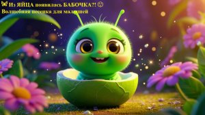 🦋 Из ЯЙЦА появилась БАБОЧКА ?!😲 Волшебная песенка для малышей