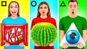Геометрический Челлендж с Едой # Смешные Моменты с TeenTeam Challenge
