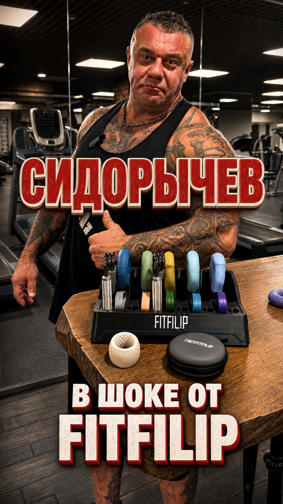 Сидорычев в ШОКЕ от эспандеров FITFILIP #grip #armwrestling #спорт #тренировка #сила #хват