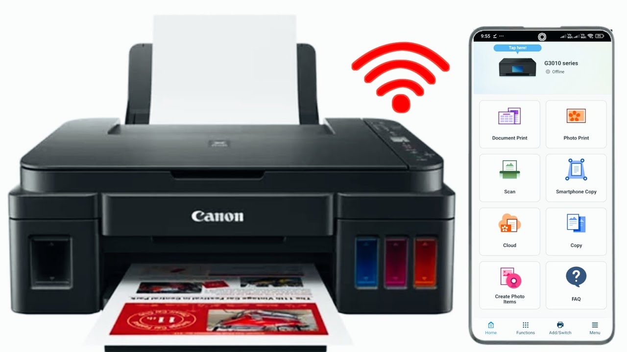Canon G3410 WiFi Setup | How To Connect G3410, G3411, G3415, G3416 Printer To WiFi Easily