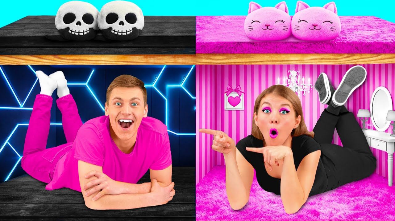 Секретный Домик Под Кроватью # Простые Трюки для Декора от PaRaRa Challenge