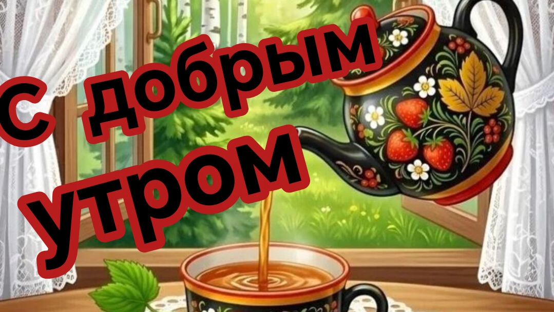 С добрым утром августа. Роскошная музыкальная открытка.