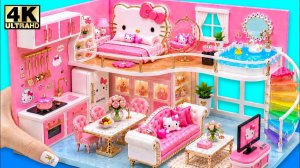 «Дом мечты Hello Kitty, где бассейн на крыше и радужная сказка 🌈»