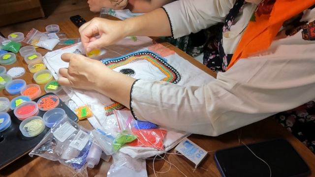Традиционная технология бисероплетения Зубово-Полянского района (часть 003) (съемка 2025 г.)