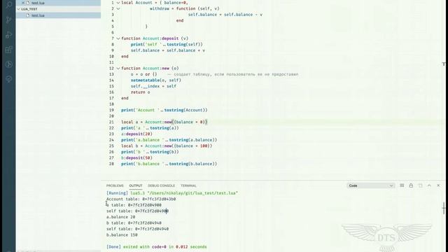 Lua для Quik - Урок 16 Lua Объектно ориентированное программирование