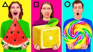 Геометрический Челлендж с Едой # Смешные Челленджи с Едой с TeenTeam Challenge