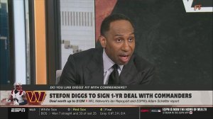 FIRST TAKE | Stephen A. claims Stefon Diggs Gives the Commanders Another Major Offensive Weapon