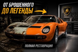 Восстановление заброшенного Lamborghini Miura | Реставрация редкого суперкара