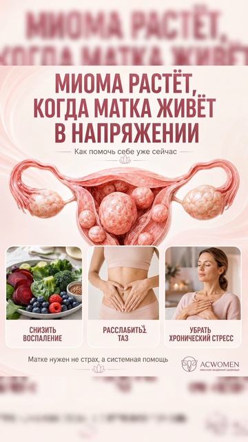 Миома не появляется за один день. И её состояние зависит не от одного фактора.