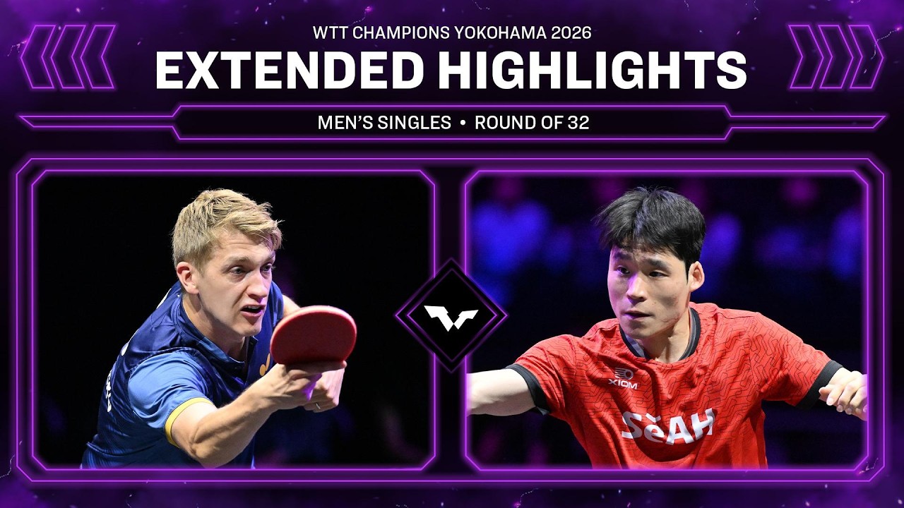 Anton Kallberg Vs Jang Woojin | Extended Highlights | MS R32 | #WTTYokohama 2026