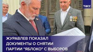 Журавлев показал документы о снятии партии «Яблоко» с выборов