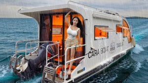 Роскошный дом на воде: кемпинг под шум дождя