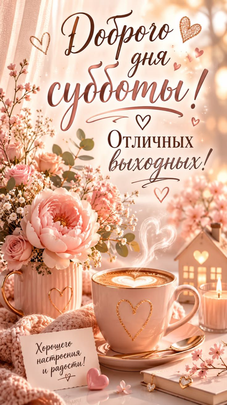 Субботнее утро — время для радости и хорошего настроения ☀️