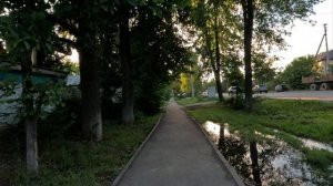 17. катание на велосипеде вечерком