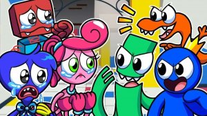 РАДУЖНЫЕ ДРУЗЬЯ — ЗАКЛЯТЫЕ ВРАГИ! | Poppy Playtime/Rainbow Friends — Анимации на русском
