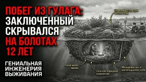 ГЕНИАЛЬНЫЙ ПОБЕГ ЗАКЛЮЧЕННОГО №451 ИЗ ГУЛАГа: Он 12 Лет Жил ВНУТРИ Самодельного Острова В Болоте