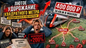 ЛЮТОЕ УДОРОЖАНИЕ КВАДРАТНОГО МЕТРА (400 ТЫСЯЧ РУБЛЕЙ В МОСКВЕ) / АРЕНДА, ДОХОДНЫЕ ДОМА / ИНФЛЯЦИЯ
