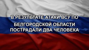 В результате атаки ВСУ по Белгородской области пострадали два человека